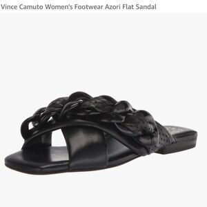 Vince Camuto Azori Black Flat Sandal